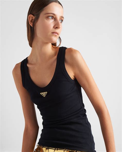 women's prada vest|grayed Prada tank top.